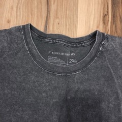 Weston Jon Boucher Shirt Mens 2XL Black Tee Cotton Mineral Wash Short Sleeve