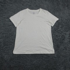 Market & Spruce Shirt Mens S White Crew Neck Tagless 100% Organic Cotton NWT