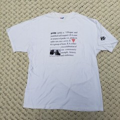 Vtg Aids Prevention Gay Pride Safe Sex LGBTQ Community Graphic T Shirt – Large