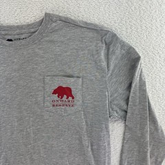 Onward Reserve UGA Georgia Bulldogs Sanford Stadium T Shirt XXL Long Sleeve Gray