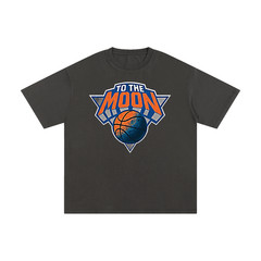 New York Knicks Basketball “To The Moon” T-Shirt NYC Double Sided Tee S-2XL
