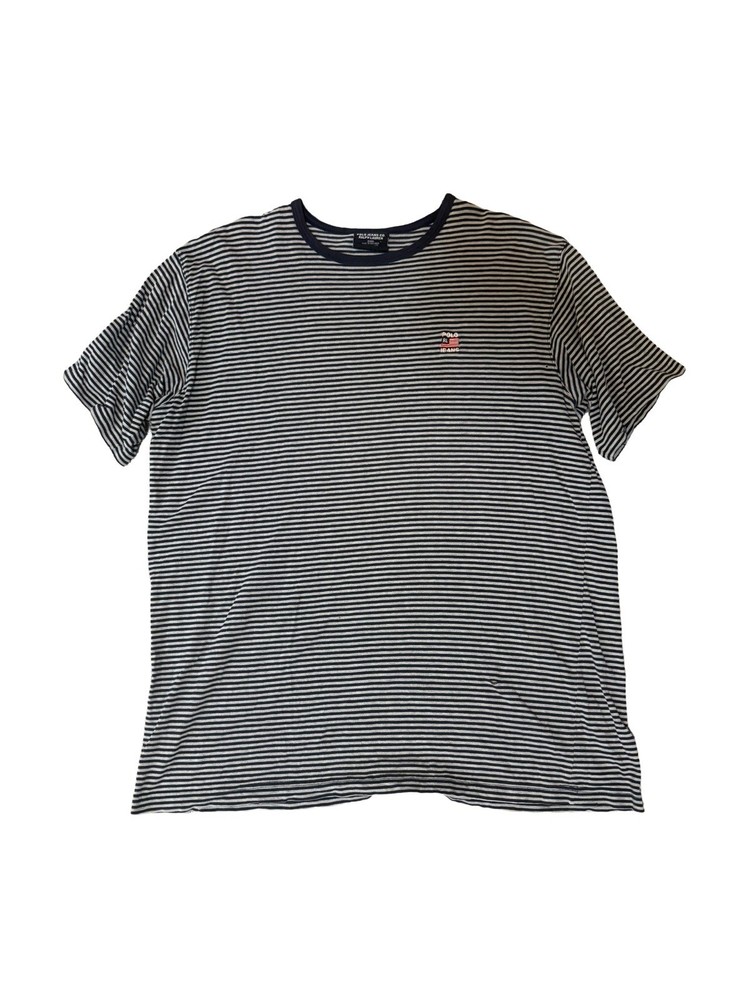 Polo Ralph Lauren Oversized Blue And White Striped Tshirt Size L