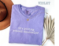 Comfort Colors School Counselor T-Shirt: Funny Mental Health Educator Gift
