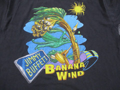 Vintage Jimmy Buffett T Shirt Mens XL 90s Glane Graphic Banana Wind Tour 1997