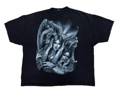 RARE OG Abel Collection Justice T Shirt SZ 4XL Double Sided Graphic Vintage Y2K