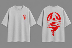 Men’s Oversized Graphic Tee Japanese Anime Style Streetwear Heavy Cotton T-Shirt