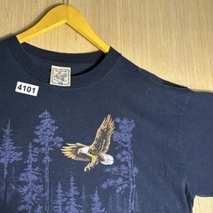 Vintage 90s Nature Eagle River Absolute Quality XL Navy Blue Graphic Shirt Men’s