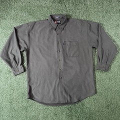 Vtg Chaps Ralph Lauren Men’s Size Large Green Long Sleeve Button Up Shirt Y2K
