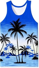 Mens Tank Tops Funny Graphic Summer Sleeveless Tank Top,comfortable, breathable