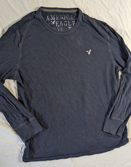AMERICAN EAGLE SEVENTY SEVEN LONG SLEEVE MEN’S SHIRT SIZE XXL BLUE MAN’S CLOTHES