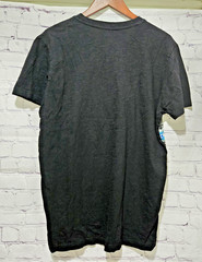 Carbon Mens Aztec Print Shirt Size L Short Sleeve Black Blue Button