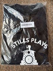 Model Railroader Still Plays With Trains Men’s T-Shirt Gildan Black Sz XL New