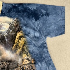 90’s The Mountain Shirt Men XXL Train Engine Ted Blaylock Tie Dye Locomotive