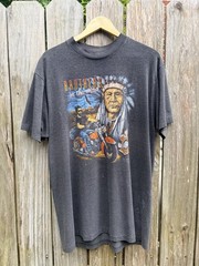 Vintage 1990 Harley-Davidson 3D Emblem “Brothers In The Wind” T-Shirt – Size L