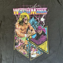 WWE WrestleMania Ultimate Warrior Macho Man Long Sleeve T-Shirt Men’s XXL #16819