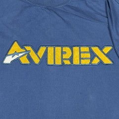 Vintage Avirex Varsity Men’s 2XL Shirt Chest Embroidered Textured Lettering Rare