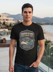 Saadiyat Island Abu Dhabi UAE Luxury Graphic T-Shirt Unisex Travel Tee