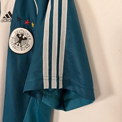 Vintage 90s Germany FIFA Adidas Soccer Football Sports Jersey Large Teal Blue