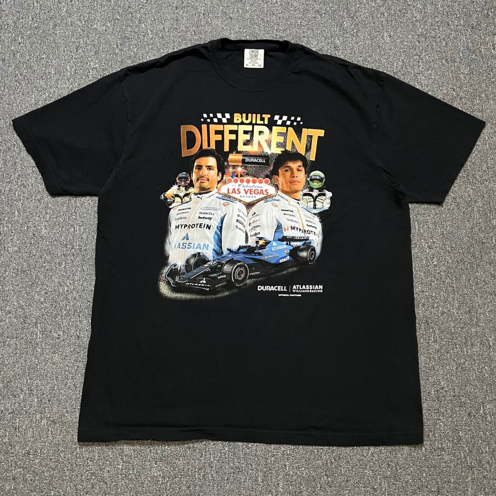 Comfort Colors Altassian Williams Racing Formula 1 Las Vegas Black T-Shirt XL