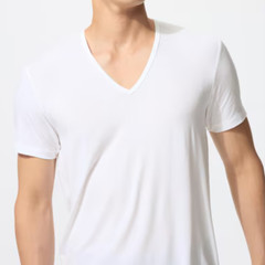 UNIQLO Heattech T-Shirt Short-sleeve Beige Black White MEN New Japan