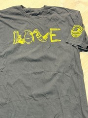 Patriot 2 XXL T-Shirt Love Spelled with Weapons Used Cotton Shirt