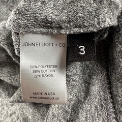 John Elliott + Co Tank Mens L Gray Jersey Lightweight Pocket Scoop Neck USA