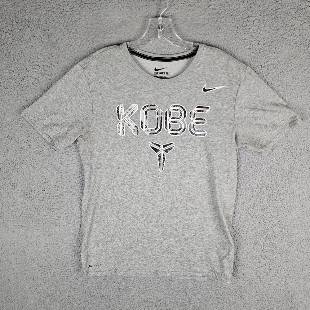 Nike Kobe Bryant Dri-Fit T-Shirt Gray Mamba Mens Athletic Fit Medium 644608-063