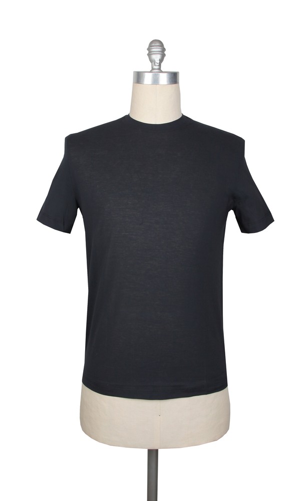 Kired Dark Blue Solid Crewneck Cotton T-Shirt – Extra Slim – (KR6120234)