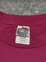 Vtg Distresed Pink FOTL single Stitch Shirt Camp Texlake Sail boat Horseback XL