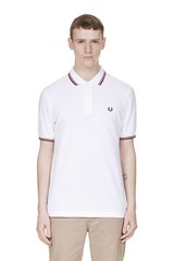 Fred Perry Polo Shirt Slim Fit Pique Twin tipped