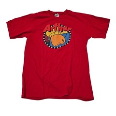 Arthur Angry Fist Graphic T-Shirt Men’s Small Red PBS Kids Retro