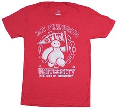Big Hero Six 6 Adult New T-Shirt – San Fransokyo University Baymax Pic
