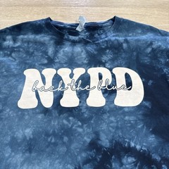 NYPD Shirt Back The Blue Tie Dye Men’s Blue XL Tee