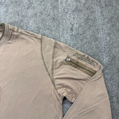 Kuhl Long Sleeve T-Shirt Men M Beige Khaki Wildfibre Crew Neck Solid Breathable