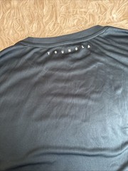 YoungLa Dark Blue Long Sleeve Stretch Logo Spellout Gym #835