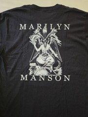 New Rock & Death Emb. Marilyn Manson Huge Graphic Tee Shirt – Double Sided -…