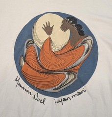 Vintage 90s Ioyan Mani Maxime Noel First Nations Art T-shirt