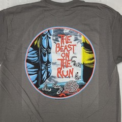 Iron Maiden Beast on the Run Tour Large 2 Sided New Official Number Of Gray #T25