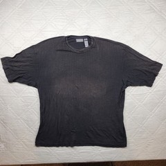 claiborne ribbed charcoal gray short sleeve shirt size XXL