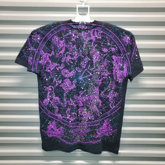 VTG 93 Liquid Blue Disneyland XXL Constellation Astrology Glow Shirt USA NWT AOP