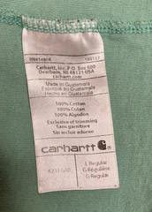 Carhartt K231 Long Sleeve Graphic T-Shirt Botanic Green Men’s Large Original Fit