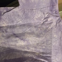 The Mountain Lilac Purple/Green Tie-Dye Alien Graphic Cotton Crew Tee Mens L New