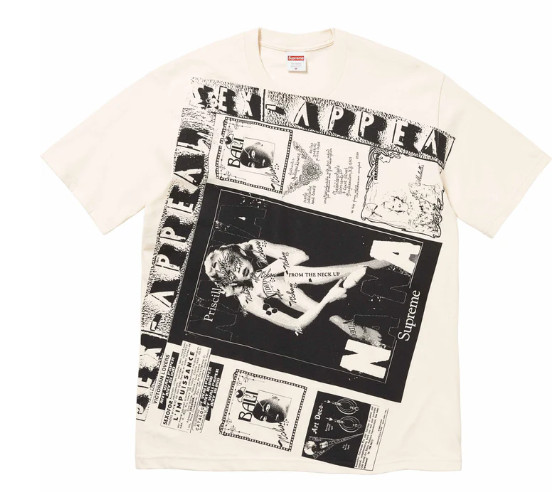 Supreme Collage Tee Natural XL SS24 Streetwear Photo Women’s History Museum