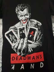 Dc Comics Joker Deadmans Hand Graphic T-Shirt Size Small D2