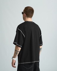 Oversized T-shirt OGONPUSHKA Chix black