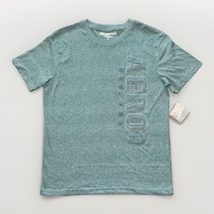 Aeropostale Men’s Medium Raised Logo T-shirt Sagebrush Green Marled