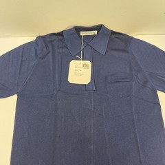 Vintage Montagut Raymond Mens Shirt Marine Blue Size 3 Polyamide BRAND NEW