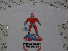 XL- NWOT Muscle Beach Toy Drive Body Building T- Shirt