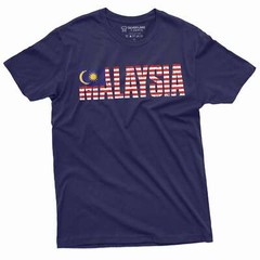 Men’s Malaysia T-shirt Malaysia coat of arms flag patriotic nation country tee