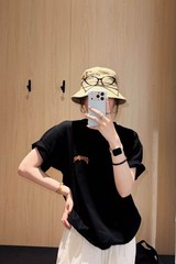 Starbucks Bearista Town Collection Embroidered Crew Neck Pure Cotton T-shirt